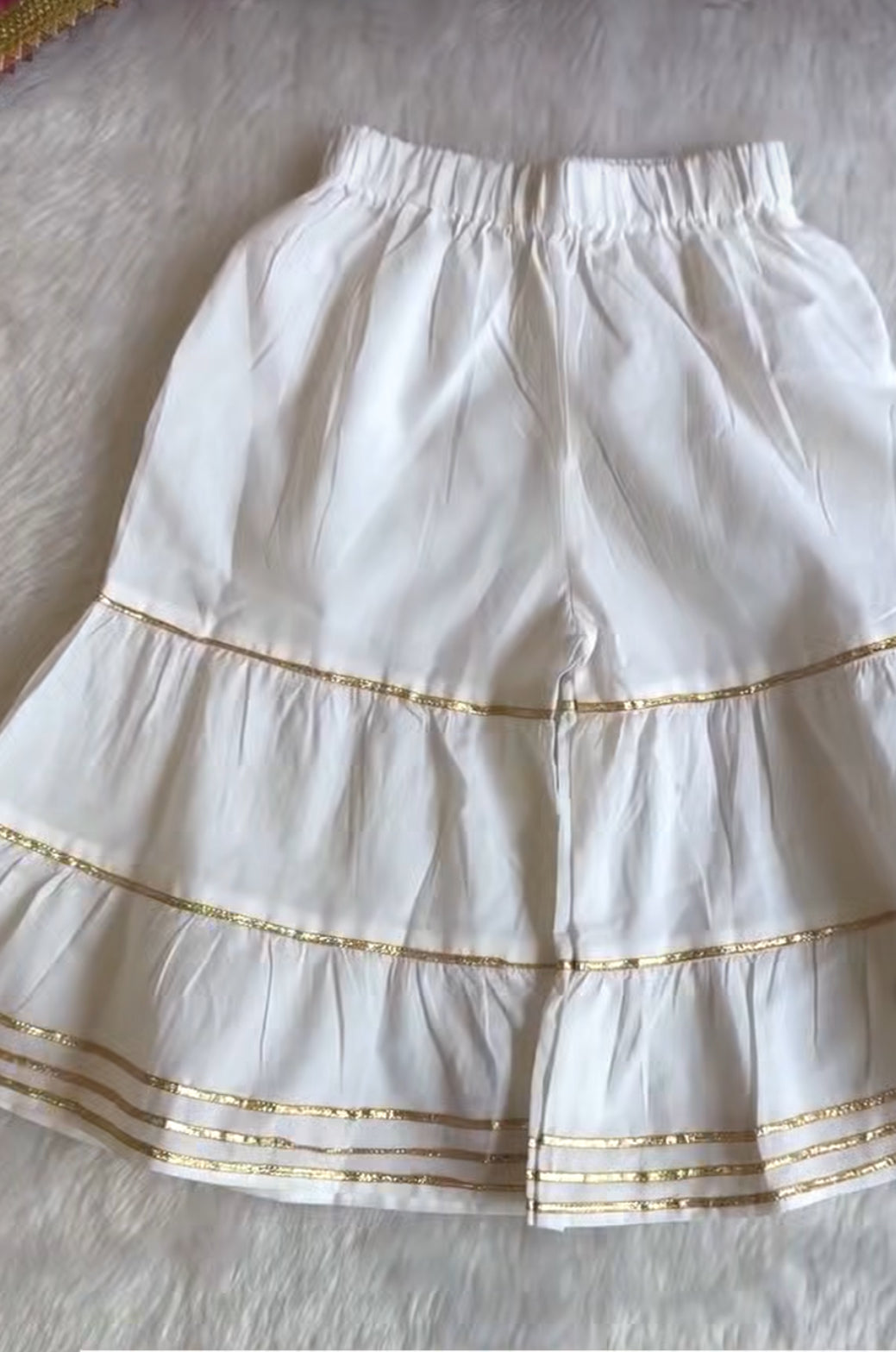 Sitara: White Palazzo Set