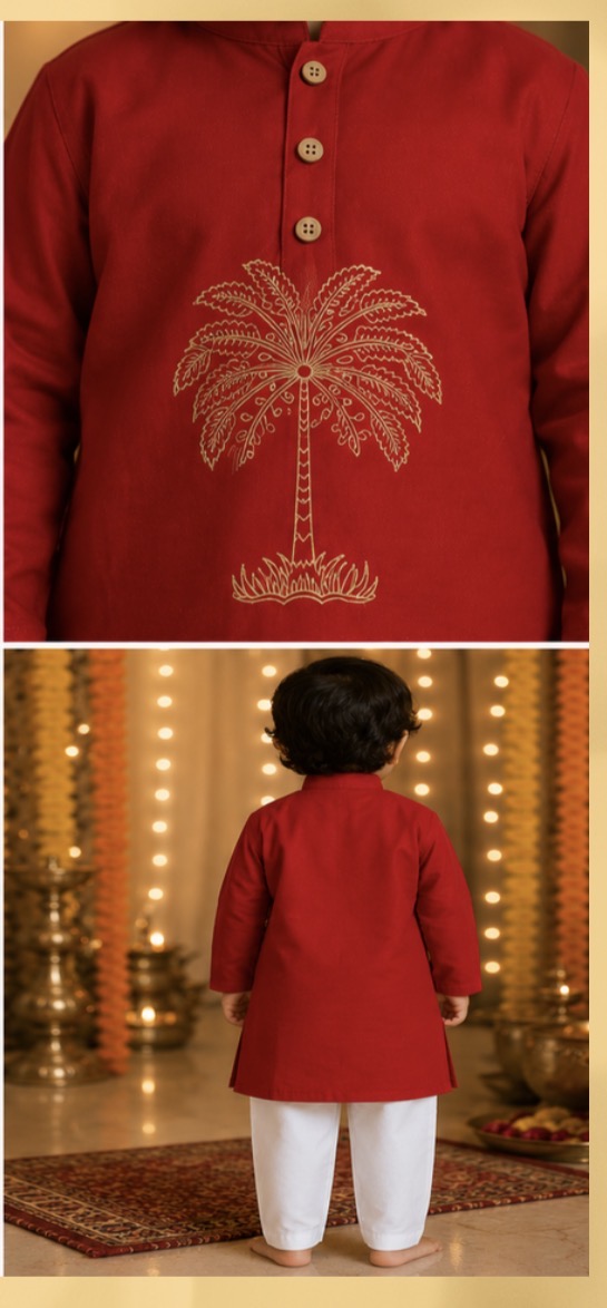 Crimson Heritage Jaam Cotton Kurta Pajama