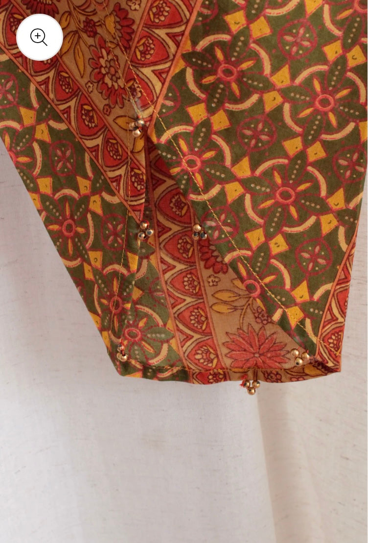 Gulnaar: Orange Ethnic Set