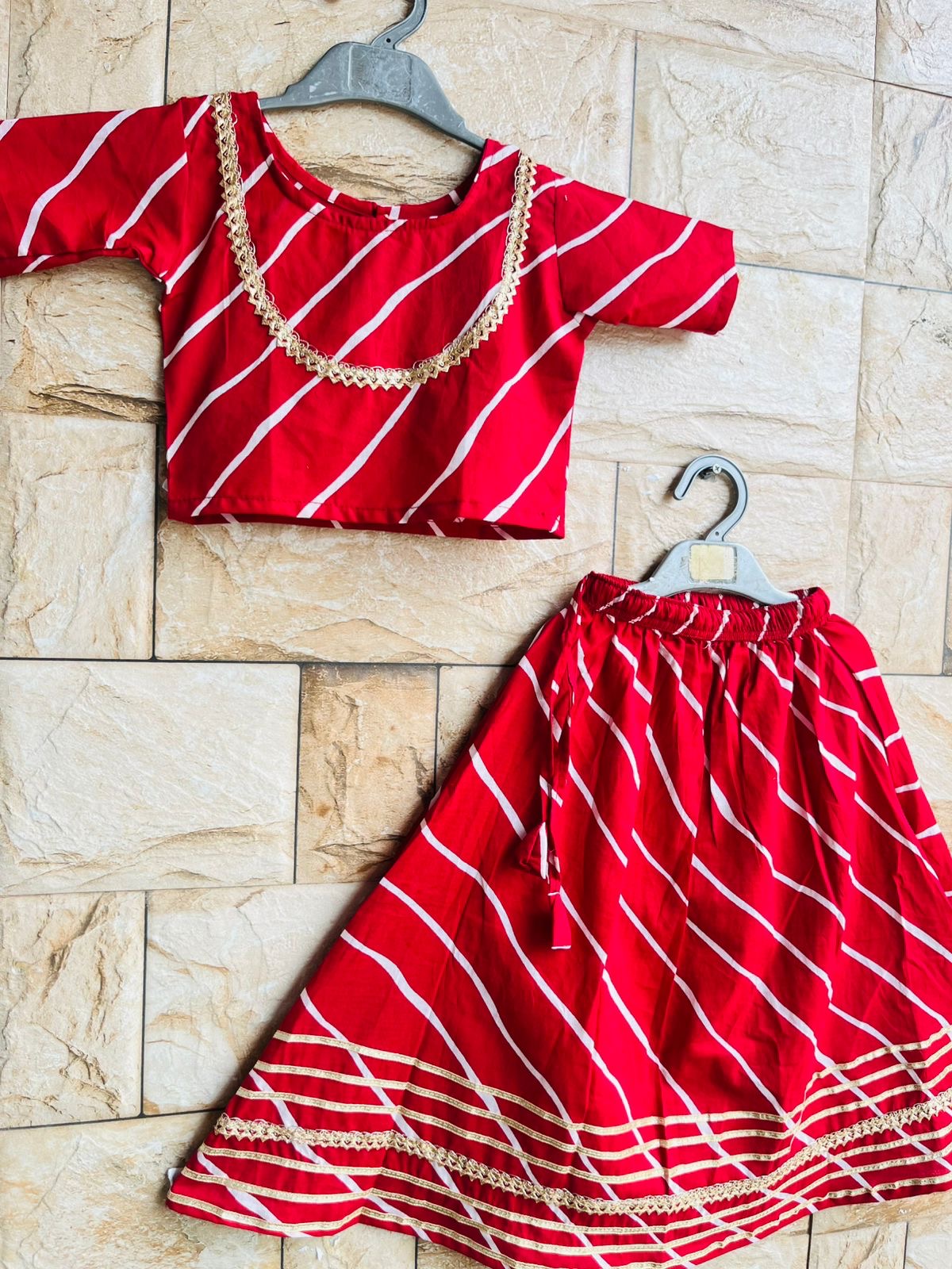 Tulip Red Lehenga