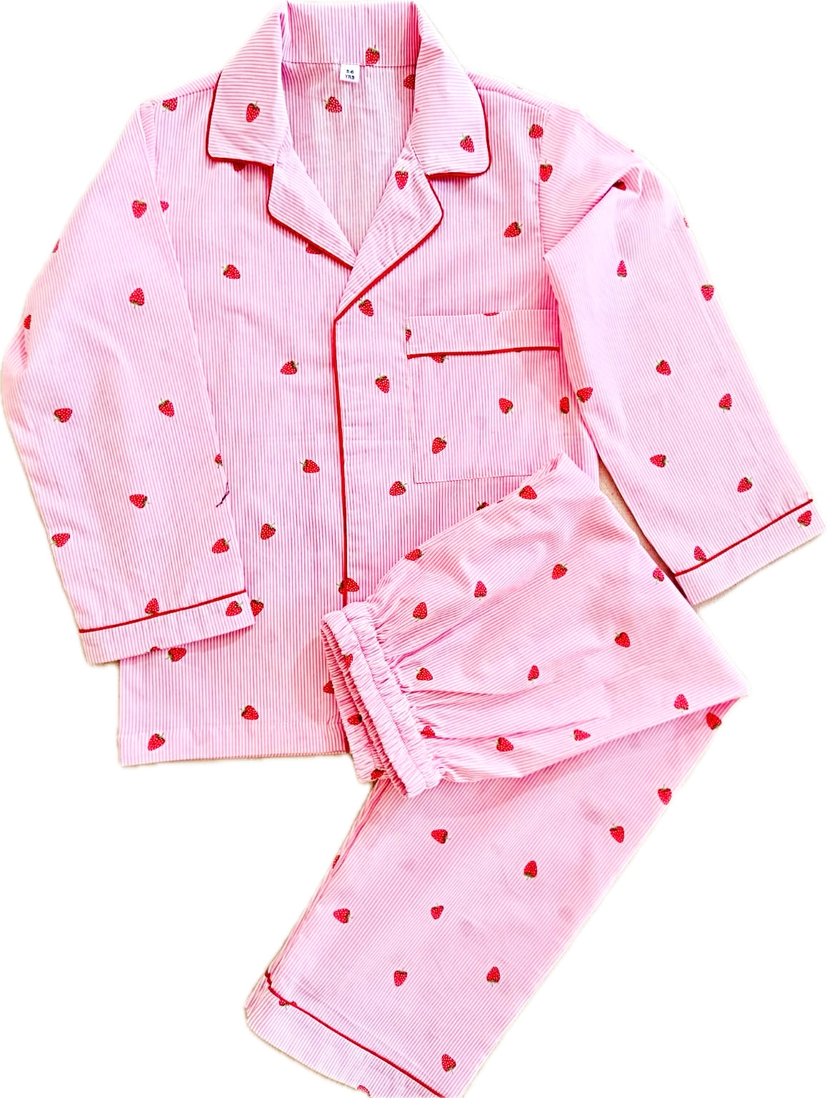 Pink Stripy Heart Nightsuit