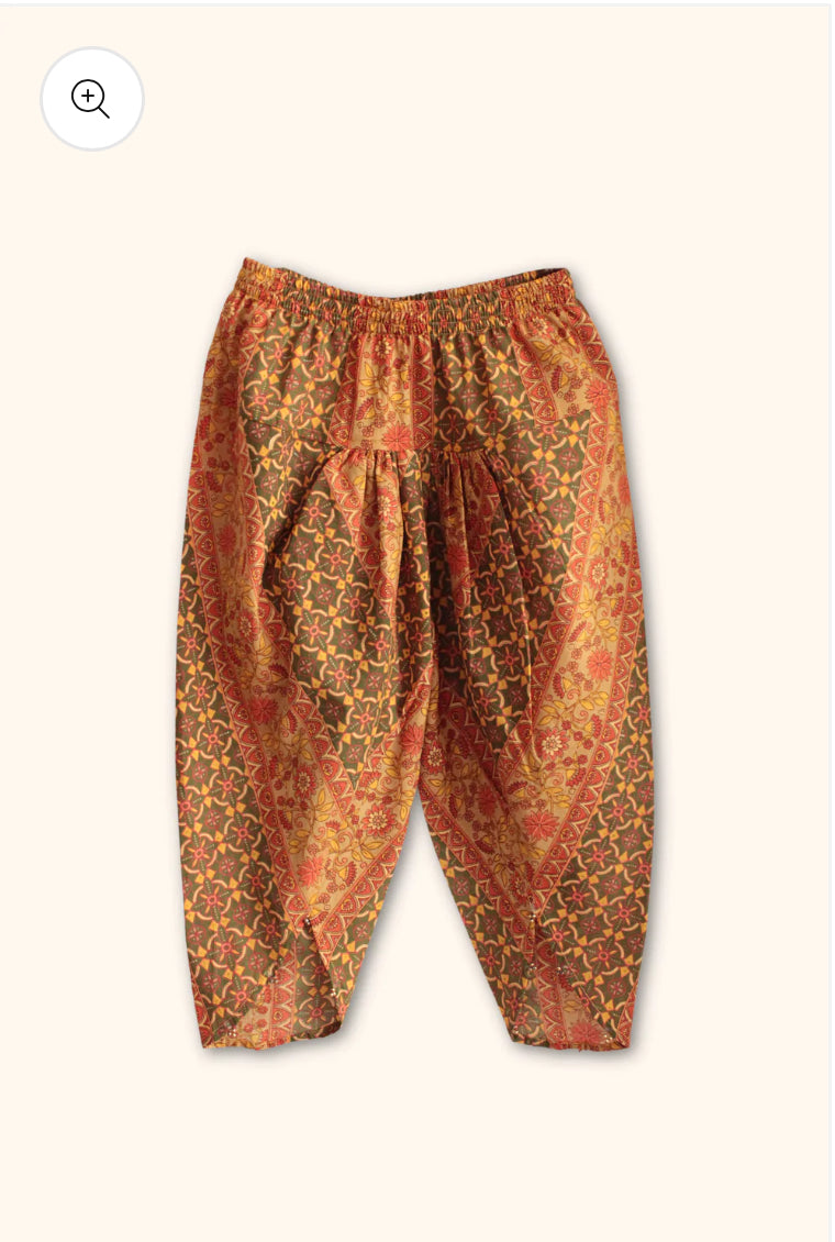 Gulnaar: Orange Ethnic Set