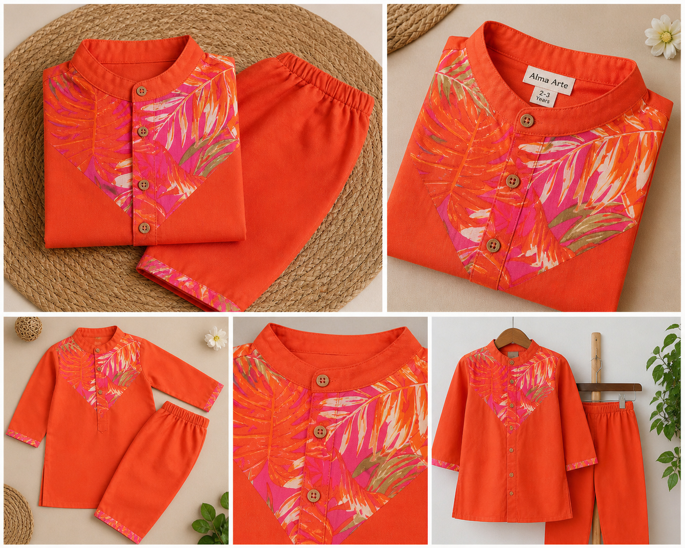 Orange Kesari kurta Pajama