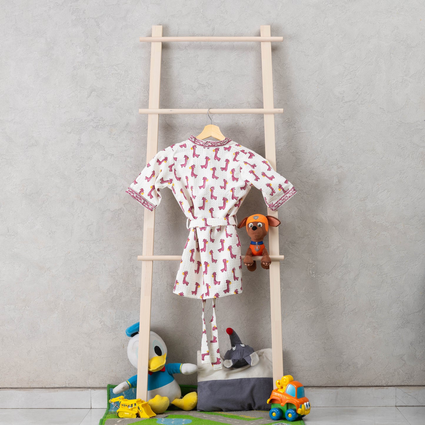Pink Giraffe Bathrobe