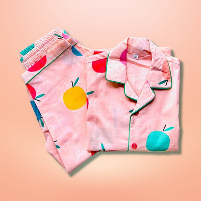Apple Peach Night Suit