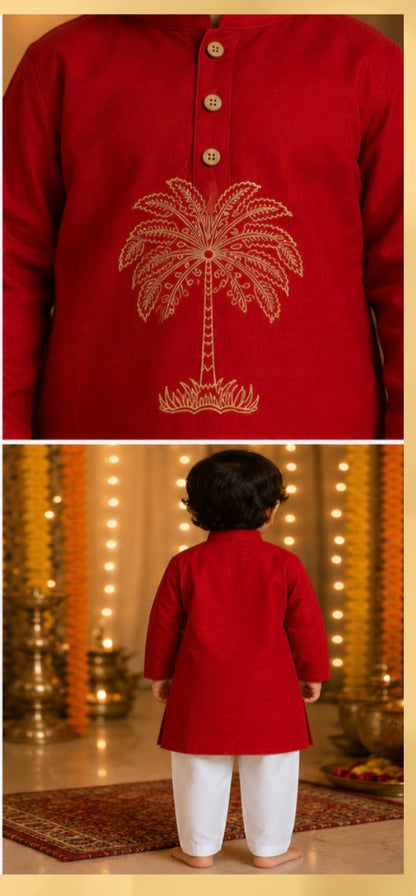 Crimson Heritage Jaam Cotton Kurta Pajama