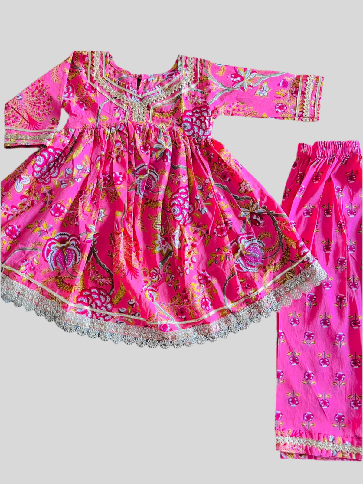 Pretty in Pink Straight Pant Suit