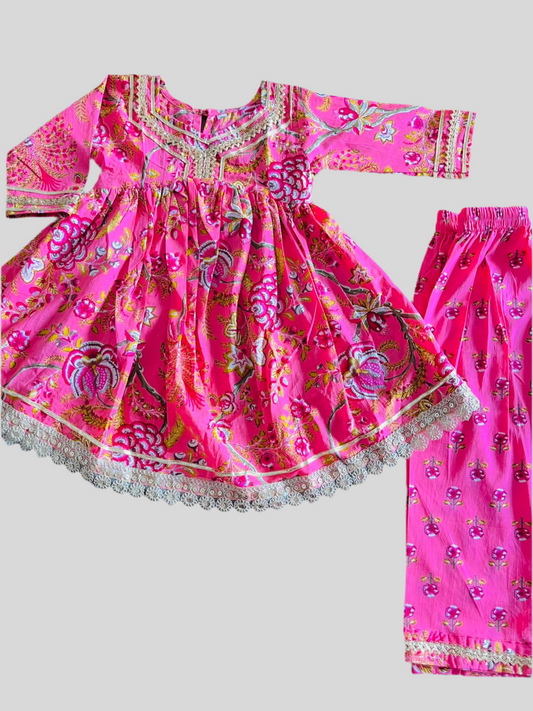 Pretty in Pink Straight Pant Suit