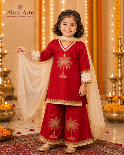 Ruby Bloom Jaam Cotton Palazzo Suit