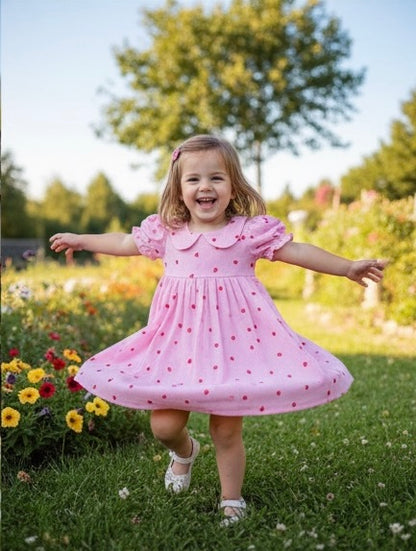 Pink Whispers Cotton Dress