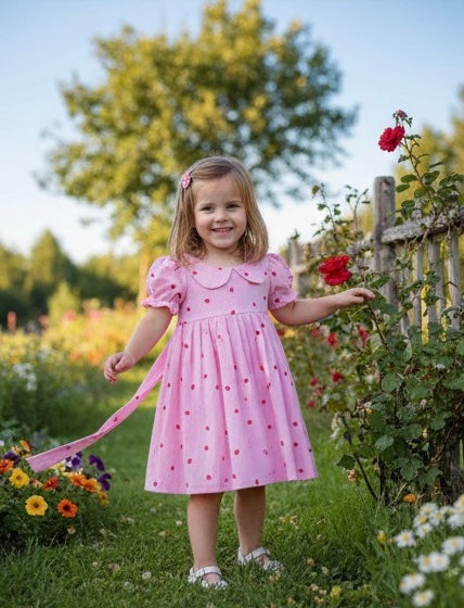 Pink Whispers Cotton Dress