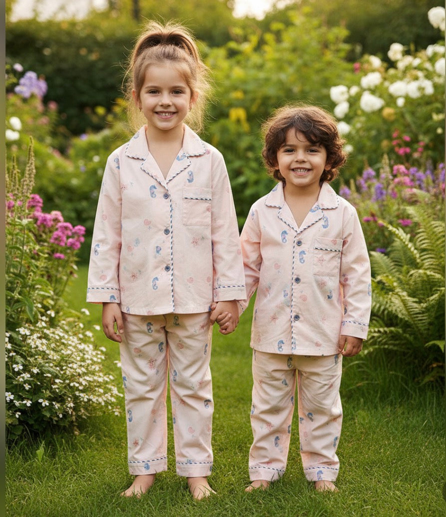 Peach Seahorse Nightsuit