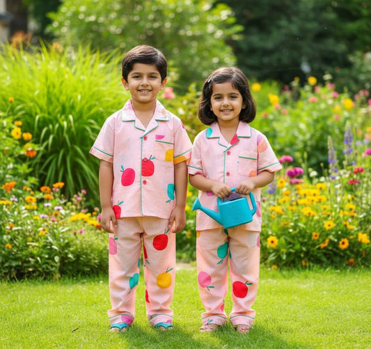 Apple Peach Night Suit