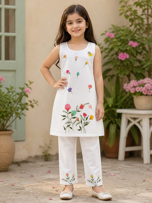 Blooming White Suit