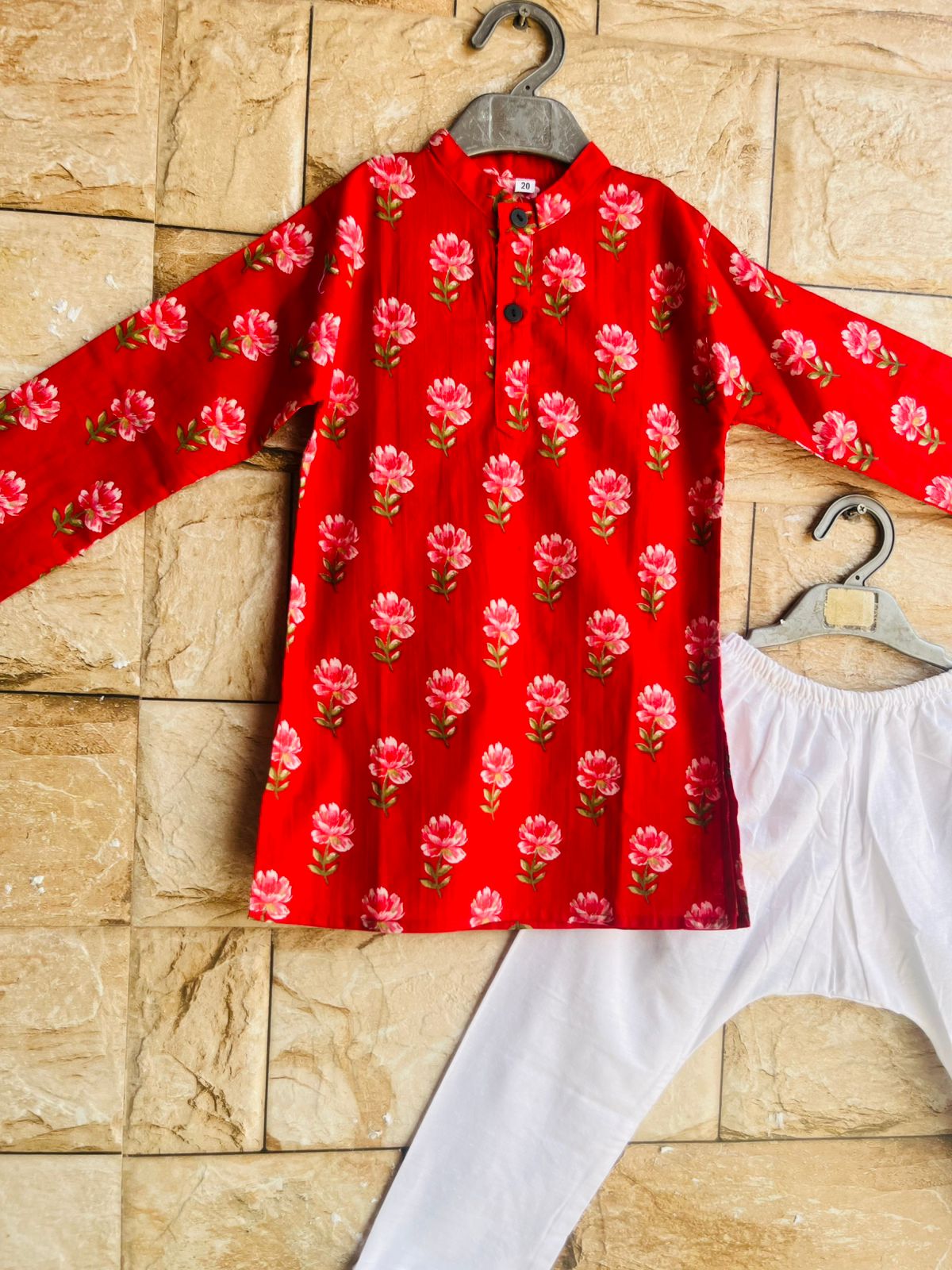 Little Maharaja Floral Kurta Pajama