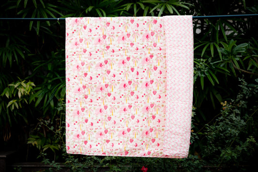 Pink Elephant Quilt