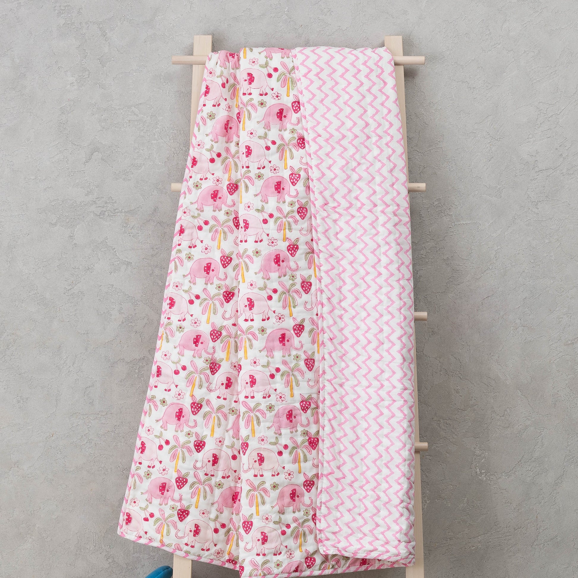 Pink Elephant Quilt
