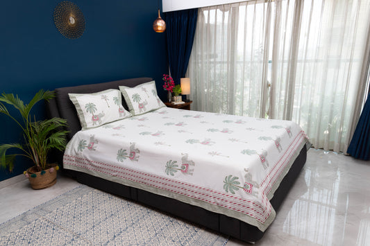 Paradise Elephant Bedsheet