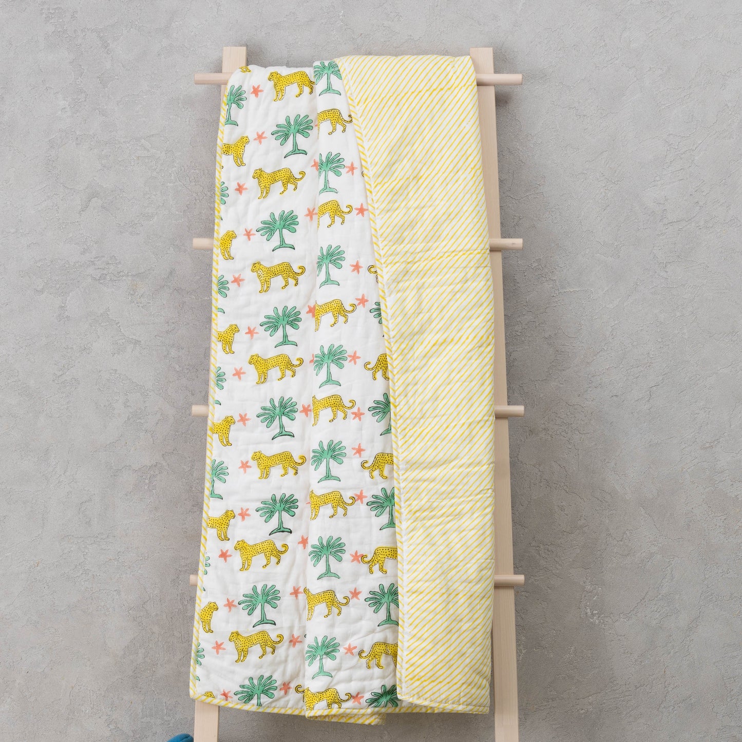 Yellow Cheetah Quilt