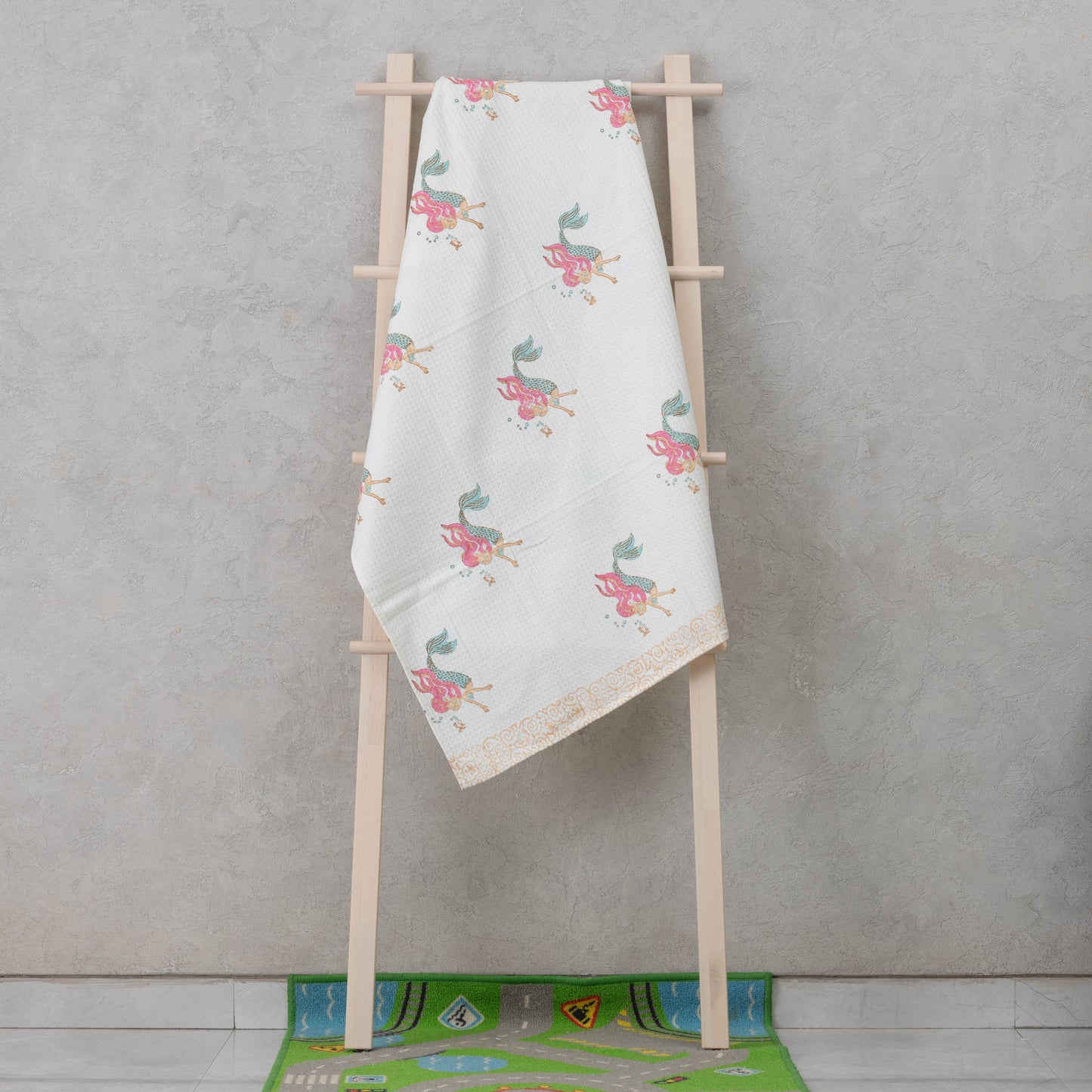 Pink Mermaid Bath Towel