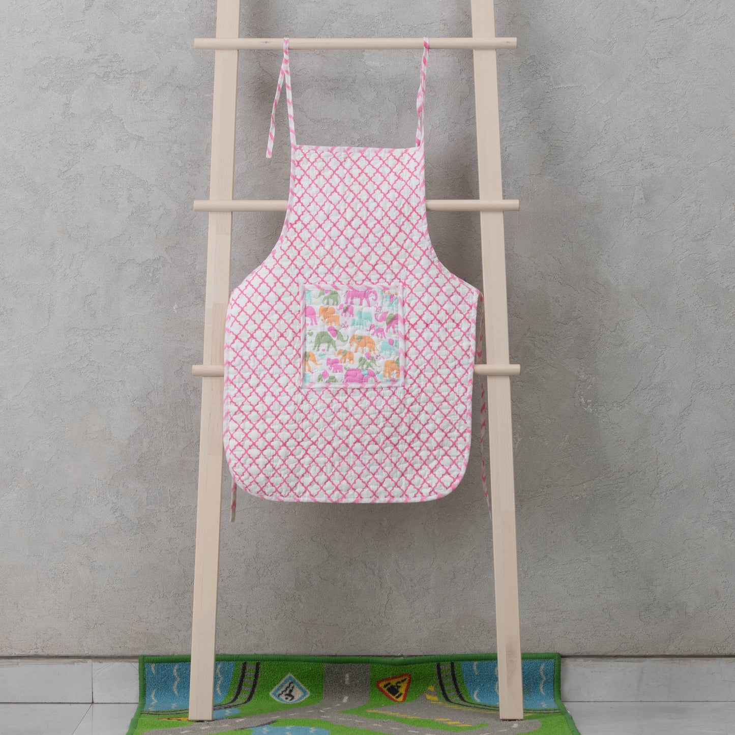 Pink Elephant Apron