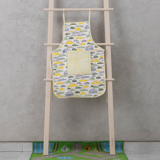 Yellow Vehicles Apron