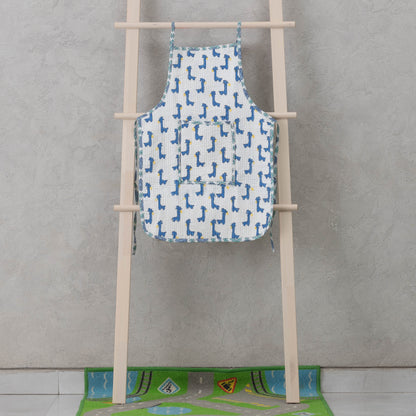 Blue Giraffes Apron