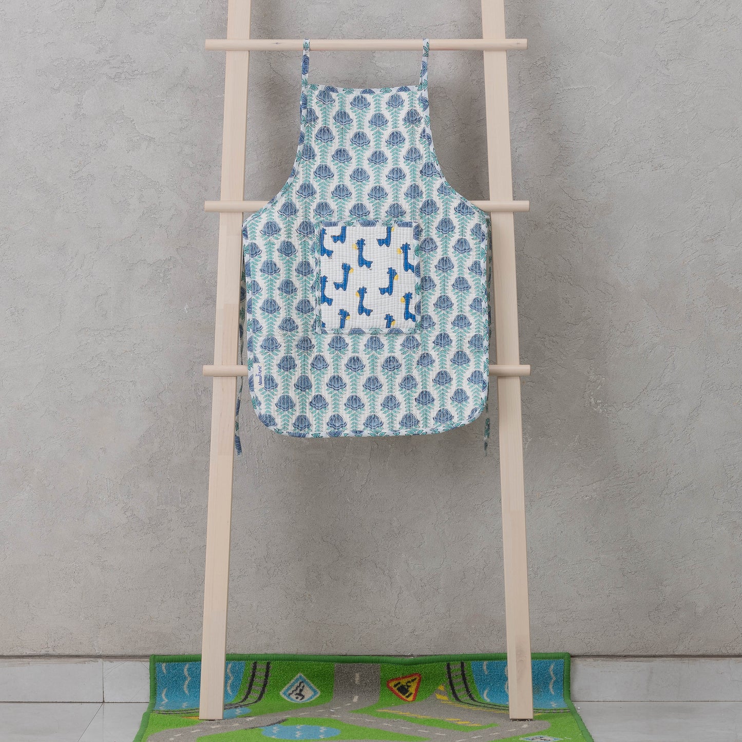 Blue Giraffes Apron