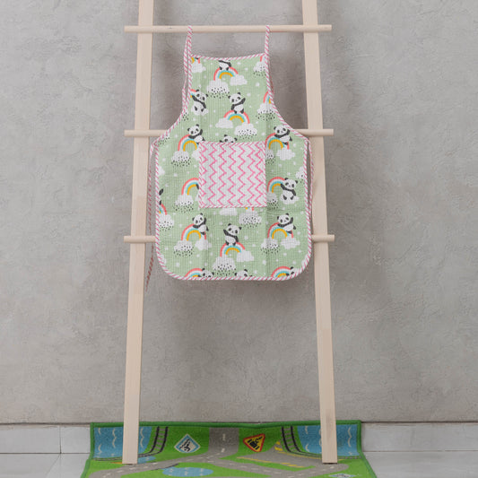 Green Panda Apron
