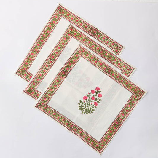 Pink roses Table Napkin