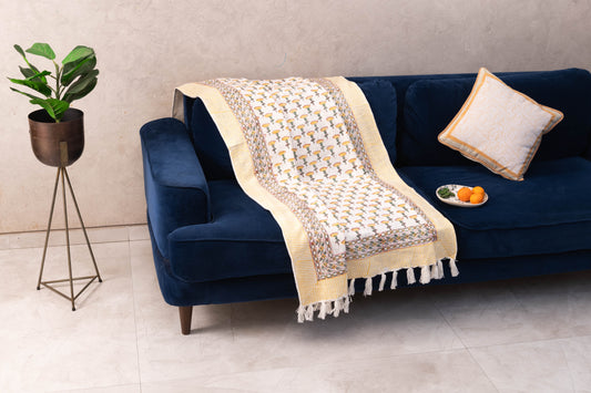 Sunshine Blossom Sofa Throws