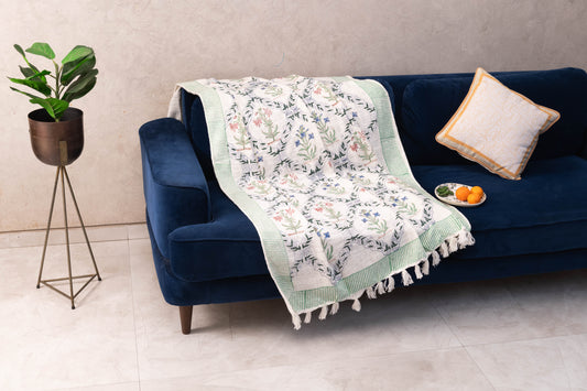 Leafy Oasis Sofa Throws