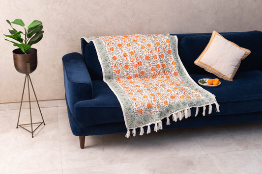 Marigold Glow Sofa Throws