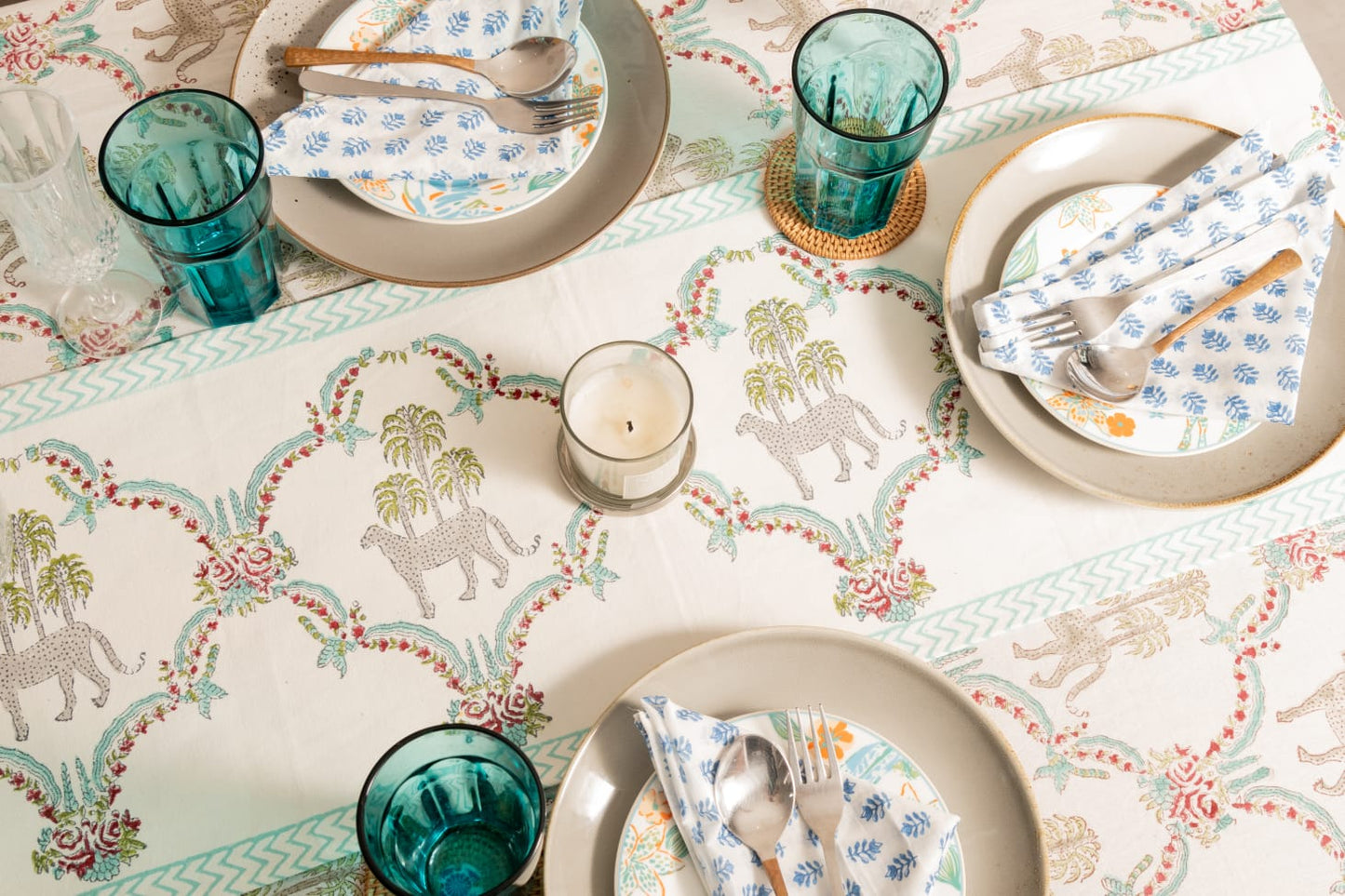 Wild Cheetah Safari Table Linen