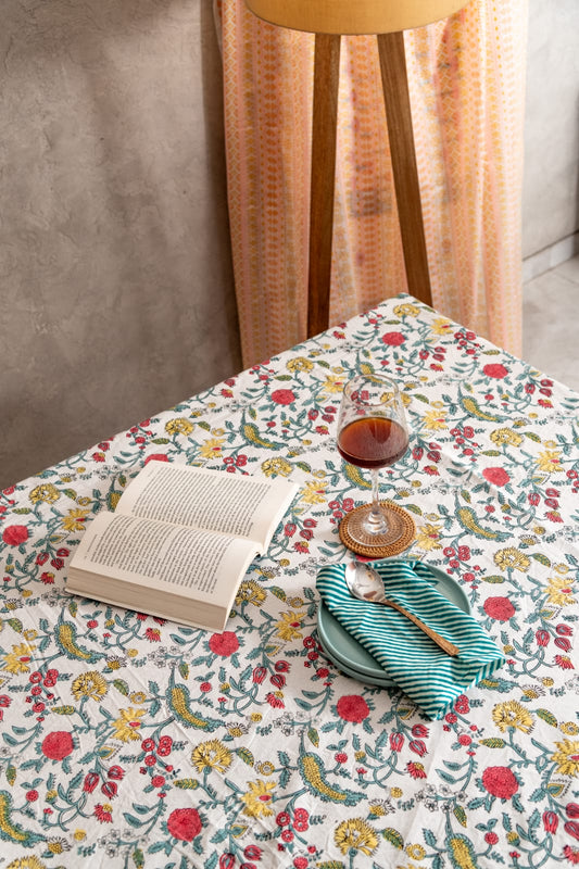 Whispering Blooms Table Linen