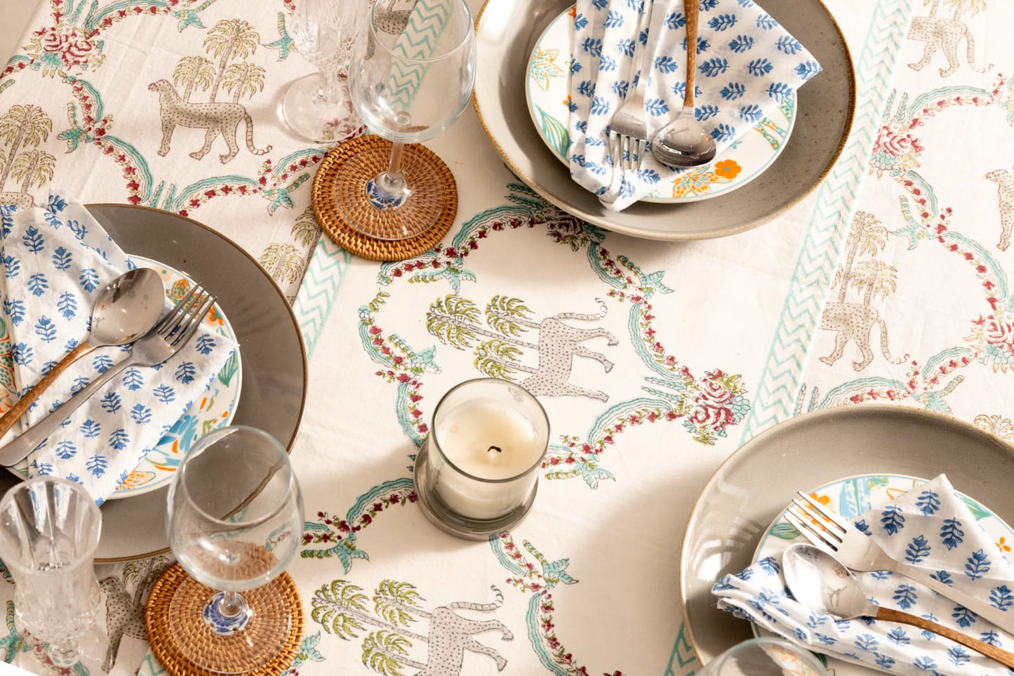Wild Cheetah Safari Table Linen