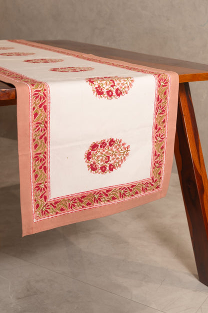 Peach Paisley Table Runners