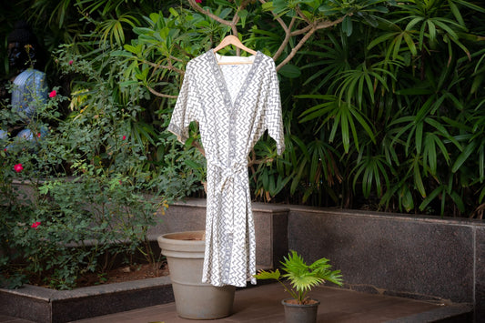 Grey Lehar Bathrobe