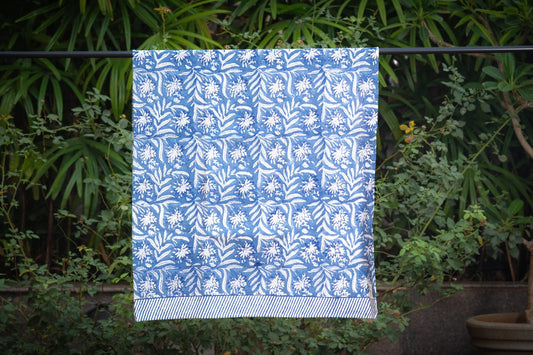 Blue Blossoms Body Towel