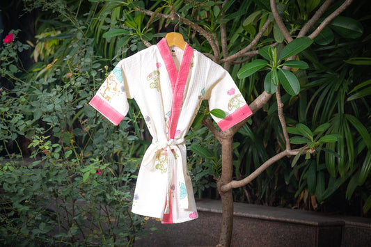 Pink Rabbit Bathrobe