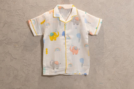 Charming Elements Muslin Night Suit