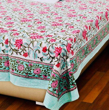 Pink Lotus bedsheet