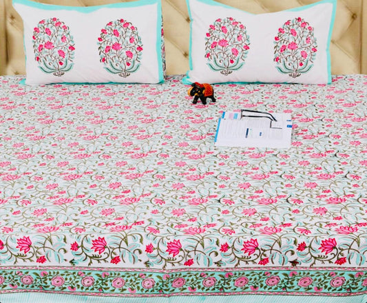 Pink Lotus bedsheet