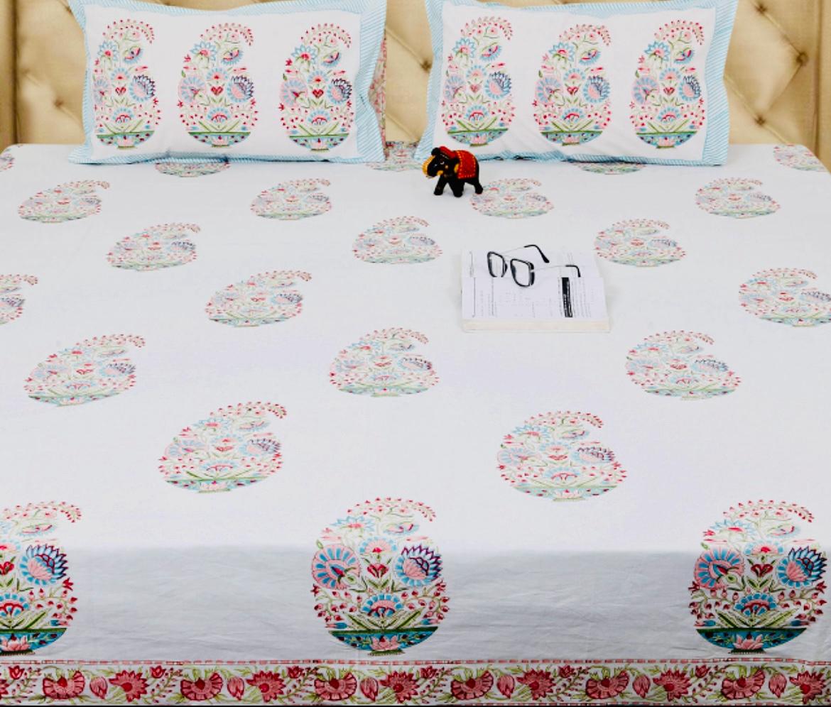 Multicolor buta bedsheet