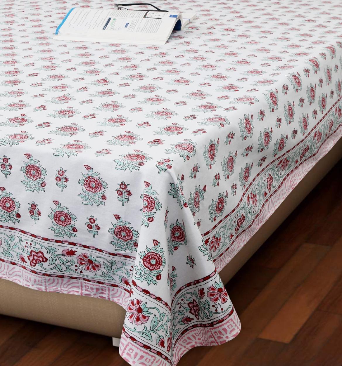 Pink garden bedsheet