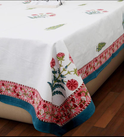 Blue green paradise bedsheet