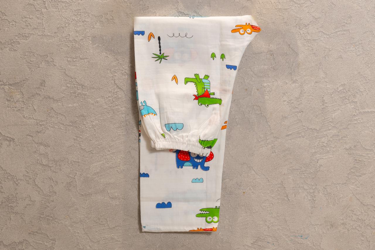 Moving Dinosaurs Muslin Night Suit