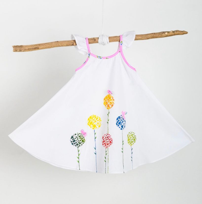 Beautiful Flower pleated Dress