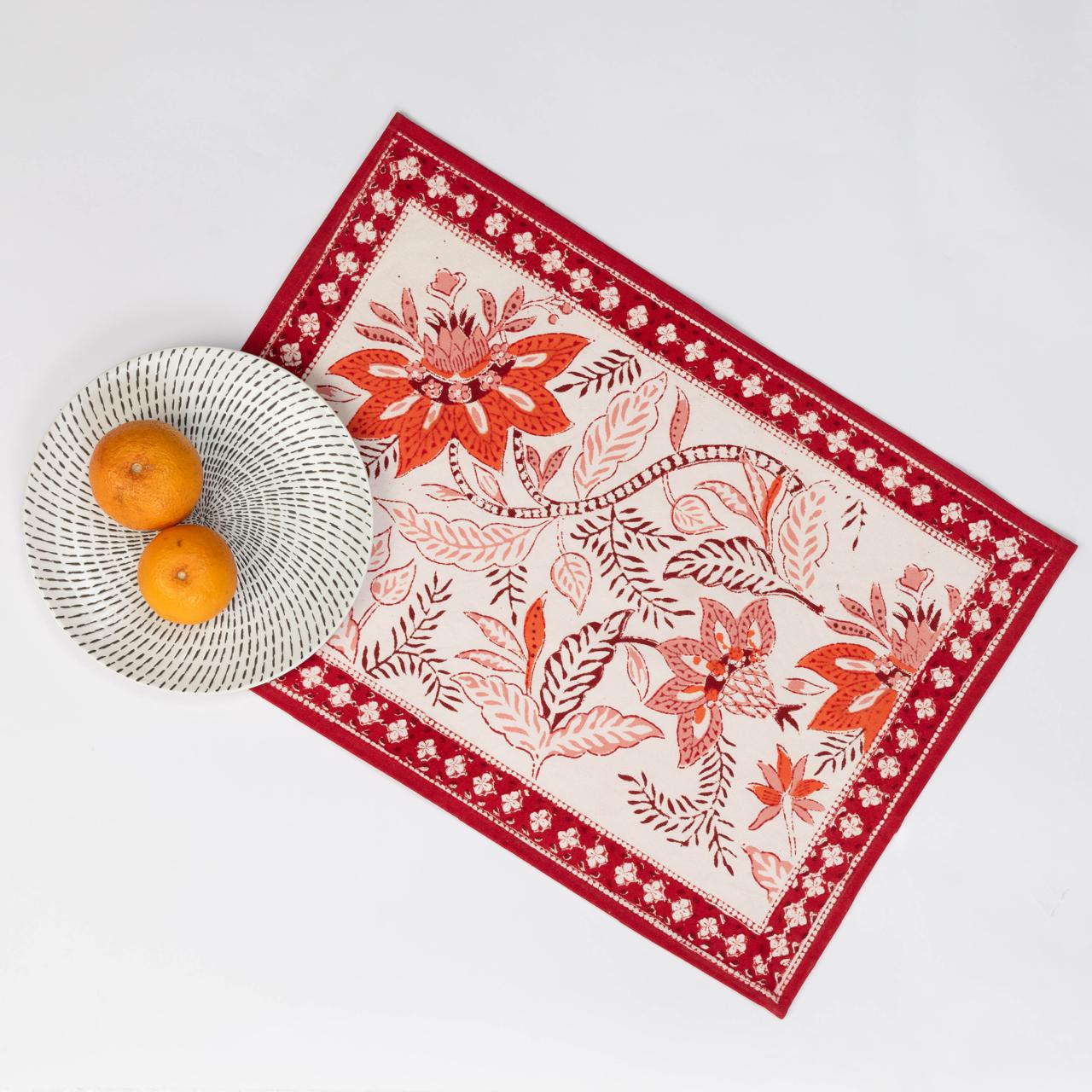 Wild Red Table mat